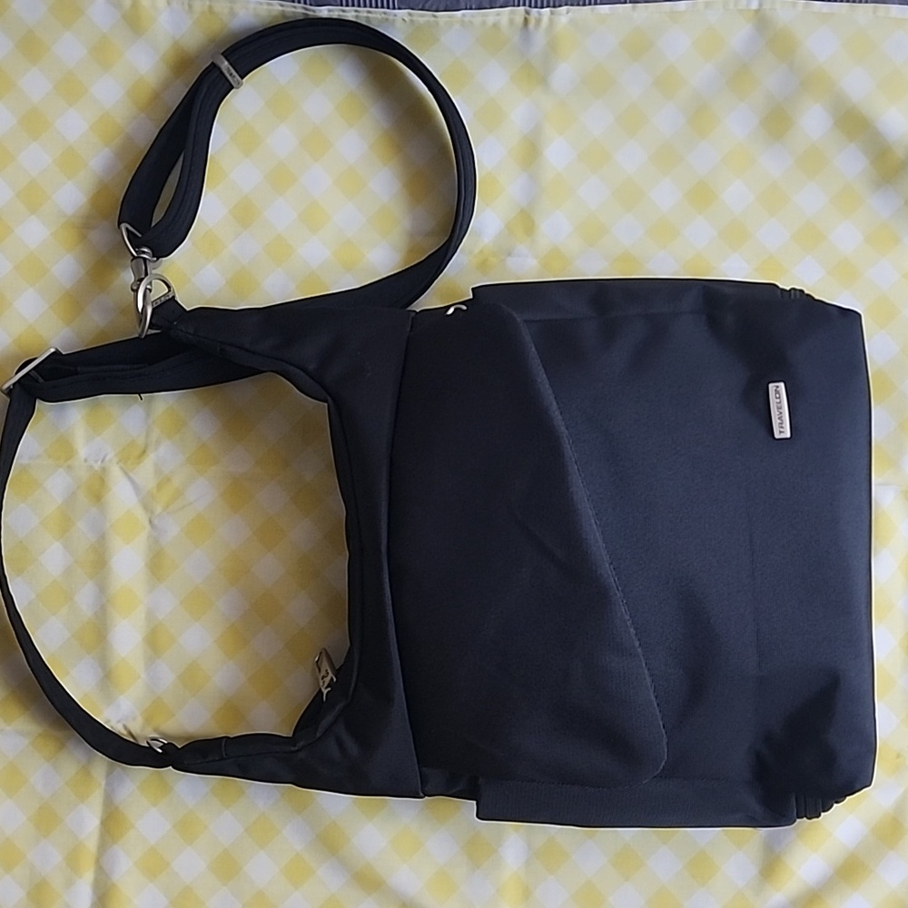 Travelon Black Crossbody Bag with Adjustable Straps